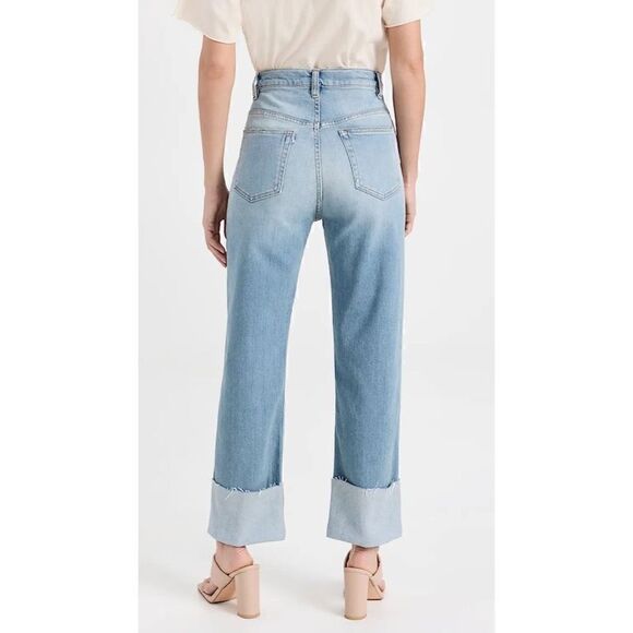 3x1 Claudia Extreme High Kick Jeans Cropped Inseam in Reef - Picture 2 of 11